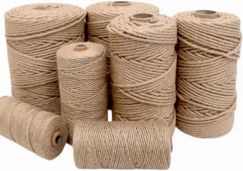 Miniatura 3 de Cuerda de yute de 0.039 pulgadas (0.039 in), cuerda de arpillera de 820 pies, cuerda de cáñamo grueso natural fuerte para artes, manualidades