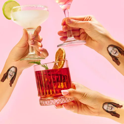 Miniatura 8 de Big Dot of Happiness Cara divertida con fotos personalizadas, recuerdos de fiesta, tatuajes temporales divertidos para la cara, juego de 12
