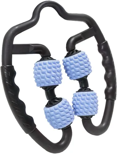 Miniatura 9 de Masajeador muscular de rodillo de espuma de 4 ruedas para piernas, cuello, mano, brazo, punto de activación, masajeador de relajación muscular
