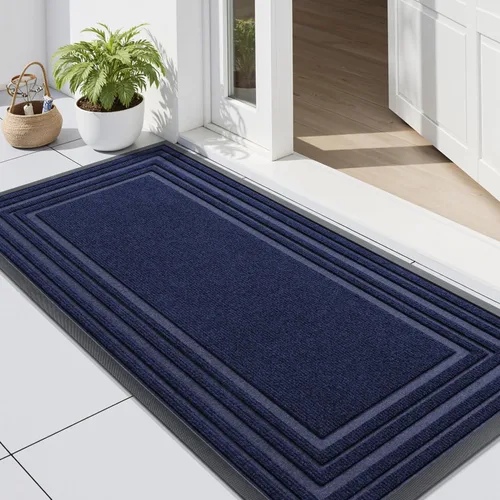 Miniatura 19 de Buganda Tapete para Puerta Delantera Entrada Interior y Exterior, Tapetes de Goma Natural Antideslizantes, Fácil de Limpiar, Perfil Bajo, Atrapa