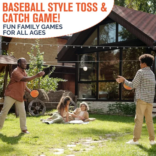 Miniatura 8 de Wedopro Juego de pelotas para lanzar y atrapar, guante de béisbol y pelotas para atrapar para niños pequeños, juegos al aire libre para niños