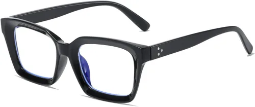 Miniatura 7 de Lentes de bloqueo de luz azul, para lectura en computadora, juegos, televisión, teléfonos, gafas para mujeres y hombres, marco cuadrado grueso 2105