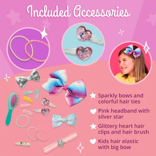 Miniatura 5 de Glitter Girls Accesorios para muñecas de 14 pulgadas – Set de juego de pelo – Accesorios de peinado – Juguetes, ropa y accesorios para niñas de 3