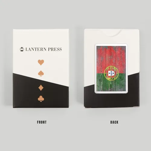 Miniatura 8 de Lantern Press Bandera rústica de Portugal Country (52 cartas de juego, baraja de cartas de tamaño póquer con comodines)