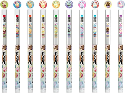 Miniatura 5 de Happy Birthday Smencils Cylinder - Lápices perfumados gourmet patentados HB #2, 50 unidades, regalos para niños