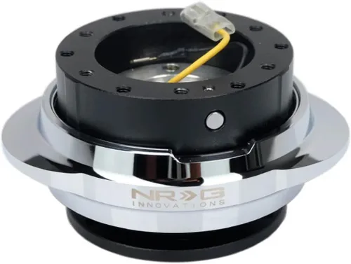 Miniatura 6 de NRG Innovations NRG-SRK-220BK GEN 2.2 Adaptador de liberación rápida para volante, 6 agujeros y patrones de pernos 6x70 y 6x74mm Cuerpo negro/anillo