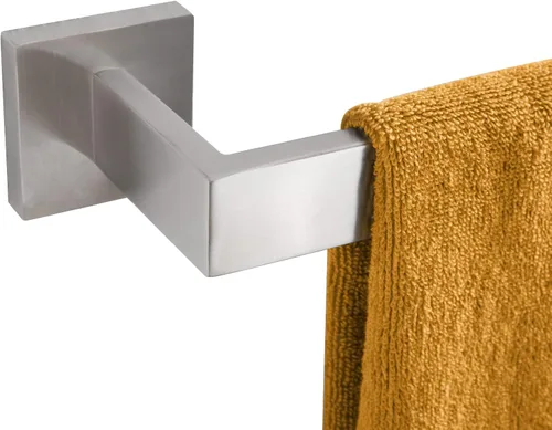 KOKOSIRI Toallero individual de 36 pulgadas, soporte para toallas de cocina de baño, toallero de acero inoxidable SUS304 montado en la pared, níquel