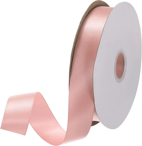 Miniatura 255 de MECCANIXITY Cinta de satén de 3/8 pulgadas de 50 yardas, de grogrén, de seda sólida, fina para ramo de boda, para regalo del día de San Valentín