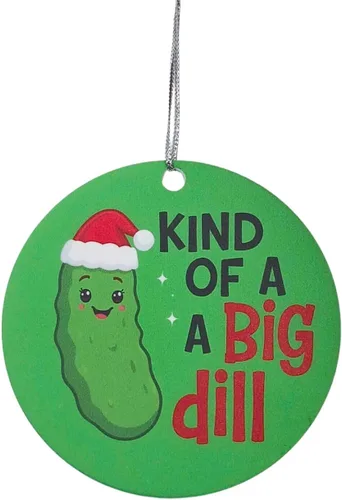 Adornos divertidos: novedad "Kind of a Big Dill" para compañeros de trabajo, intercambio de elefantes blancos y humor para adultos