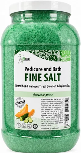 Miniatura 11 de SPA REDI - Detergente para Pies y Baño con Sal Fina, Mandarina, 3.6 L - Hecho con Sales del Mar Muerto, Aceite de Argán, Aceite de Coco y Aceites