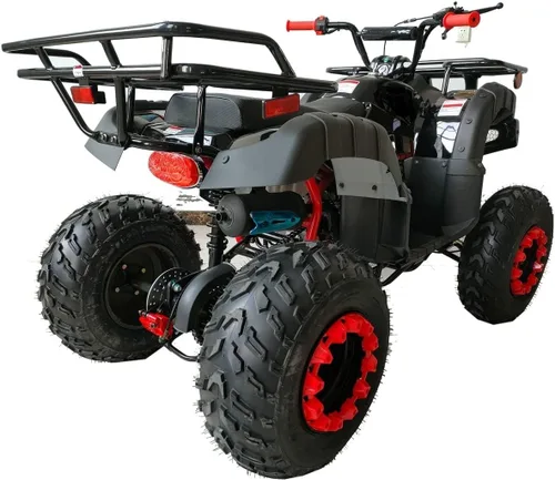 Miniatura 2 de HHH ATV Quad de 4 ruedas para adultos, de 200 cc, cuatrimoto, tamaño completo, para jóvenes, ATV para jóvenes y grandes (negro)