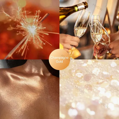 Miniatura 2 de KYDA Spray en polvo iluminador, spray de purpurina de alto brillo, maquillaje en polvo brillante, para cosméticos con purpurina facial y corporal