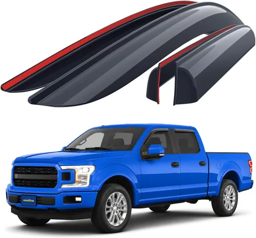 Miniatura 19 de Goodyear Deflectores de ventana inastillables para Ram ProMaster 2014-2026, protectores de lluvia con cinta, viseras de ventana, deflector