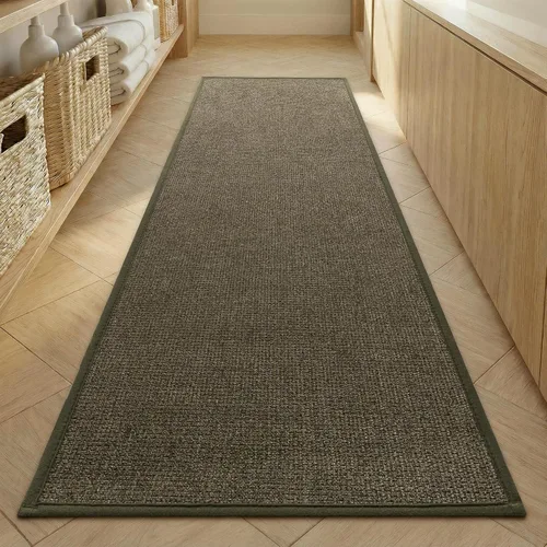 Miniatura 25 de YIHOUSE Juego de 2 tapetes de baño, color beige, ultrafino, absorbente, antideslizante, para baño, lavable, ducha, lavabo, lavandería