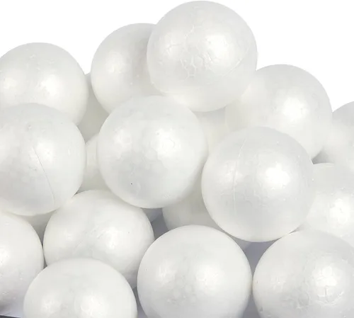 Miniatura 9 de LOMIMOS 24 bolas de espuma, bolas redondas blancas de 2.0 in/2 pulgadas para arreglos florales, artes y manualidades, suministros de bricolaje