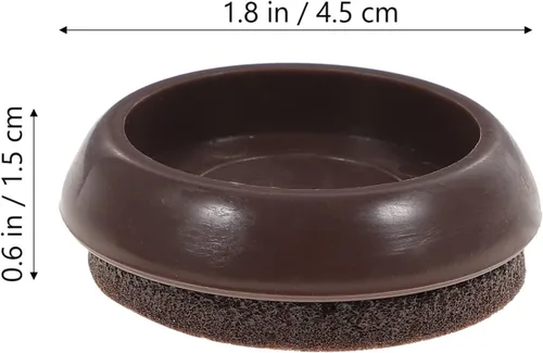Miniatura 4 de Cabilock Protectores de suelo para patas de sofá, 10 unidades, almohadillas de fieltro, tazas para sillas mecedoras, protector de piso de madera dura