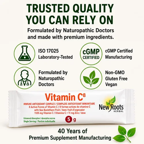 Miniatura 5 de Suplemento de vitamina C8 + zinc para una absorción más intensa (90 cápsulas) 527 mg por porción 8 fuentes tamponadas de vitamina C