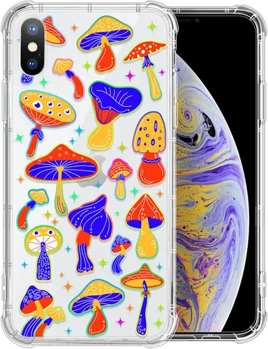 Miniatura 21 de Funda compatible con iPhone XR, TPU suave, transparente, a prueba de golpes, funda protectora transparente para iPhone XR, cactus
