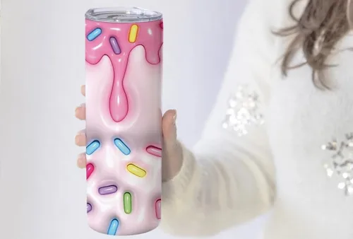 Miniatura 6 de Vaso delgado de 20 onzas con tapa y pajilla, regalos para niños, regalos de cumpleaños, taza de viaje para amigos, acero inoxidable, doble pared