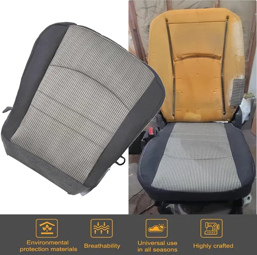 Miniatura 5 de GXARTS Funda de Asiento de Tela de Repuesto para la Parte Inferior del Lado del Conductor, Color Gris, Compatible con Dodge Ram 1500 2500 3500 4500