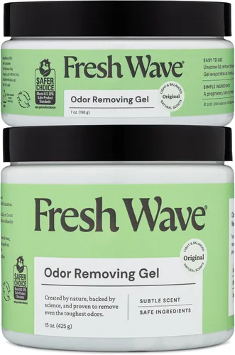 Miniatura 17 de Fresh Wave Gel eliminador de olores, 7 onzas, paquete de 3 absorbentes de olores para el hogar, alivio de olores más seguro, eliminador de olores