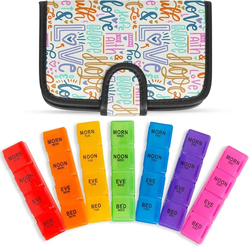 Miniatura 10 de Organizador de pastillas por vive, Estuche negro, 1