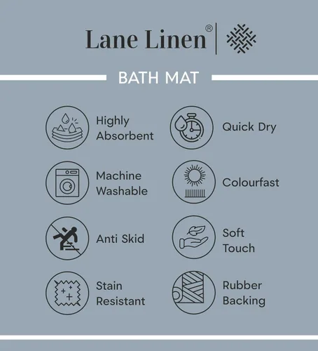 Miniatura 7 de LANE LINEN Juego de alfombras de baño premium de copos de nieve navideños, 2 piezas, extra suaves y absorbentes, lavables a máquina, antideslizantes