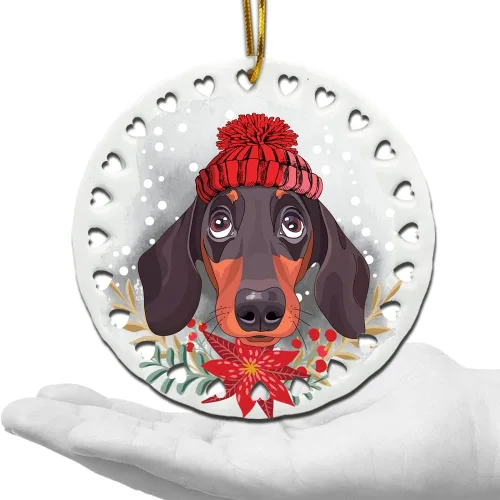 Miniatura 14 de BELLA BUSTA -Adorno de Navidad para perros, decoración navideña para amantes de los perros, estampado de Navidad UV