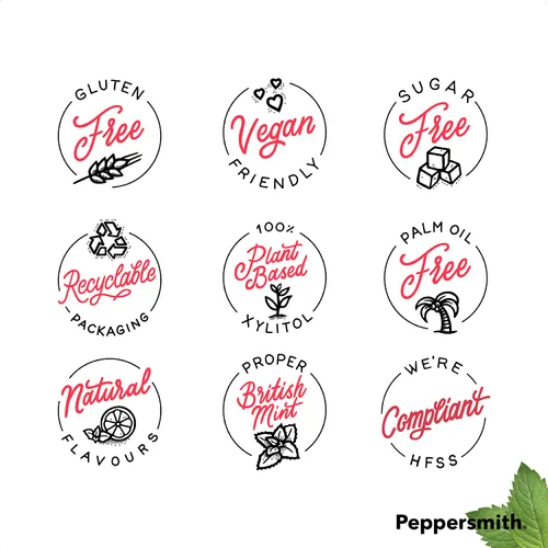 Miniatura 5 de Peppersmith Mentas dentales de fresa 12x15g