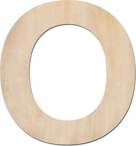 Miniatura 16 de Letra M de madera de 12 pulgadas de grosor, letra de madera grande sin terminar de 1/4 de pulgada de grosor para decoración de pared del hogar