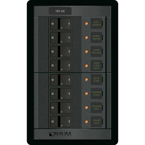 Blue Sea Systems 1200 12 voltios CC 8 posiciones
