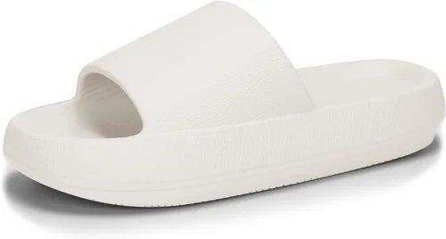 Miniatura 14 de welltree Sandalias antideslizantes para mujeres y hombres, sandalias antideslizantes para baño y ducha, suela gruesa suave para interiores