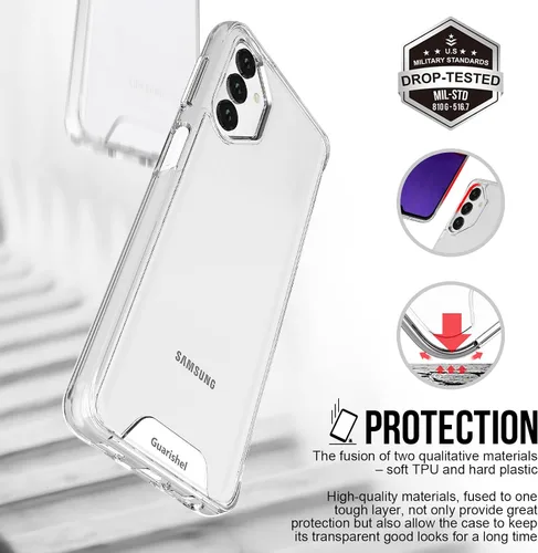 Miniatura 3 de Funda transparente para teléfono celular, Samsung Galaxy A13 5G/4G [protección militar contra caídas, ajuste delgado, sin amarillamiento]