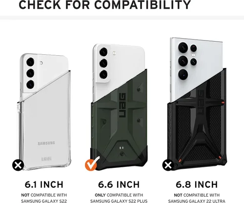 Miniatura 2 de URBAN ARMOR GEAR [U] por UAG - Funda protectora para Samsung Galaxy S22 Plus, transparente, delgada, ligera, elegante, transparente, resistente a