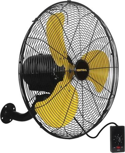 VENTISOL Ventilador de pared de 20 pulgadas con oscilación, ventilador de pared industrial de alta velocidad para interior, comercial, residencial,