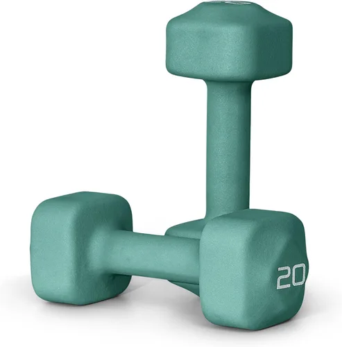 Miniatura 42 de Tone Fitness Pares de Mancuernas de Pesas de Neopreno con Cabeza Cuadrada Antirrodamiento Múltiples Opciones Azul