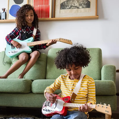 Miniatura 6 de Loog - Guitarra eléctrica mini para niños principiantes, con amplificador incorporado, a partir de 3 años, aplicación de aprendizaje y lecciones