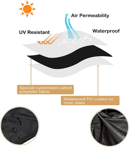 Miniatura 7 de 2 paquetes de cubiertas para lavadora y secadora, cubierta portátil para lavadora con diseño de cremallera a prueba de polvo y impermeable