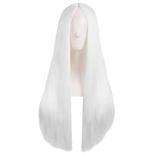 Miniatura 26 de MapofBeauty - Peluca larga y lacia natural especial para mujer de 28 pulgadas/70 cm (marrón)