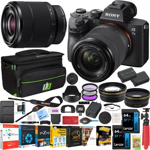 Sony a7III - Cámara sin espejo de fotograma completo con kit de lente FE 28-70mm F3.5-5.6 OSS ILCE-7M3K/B | Modelo oficial de Sony USA Partner |