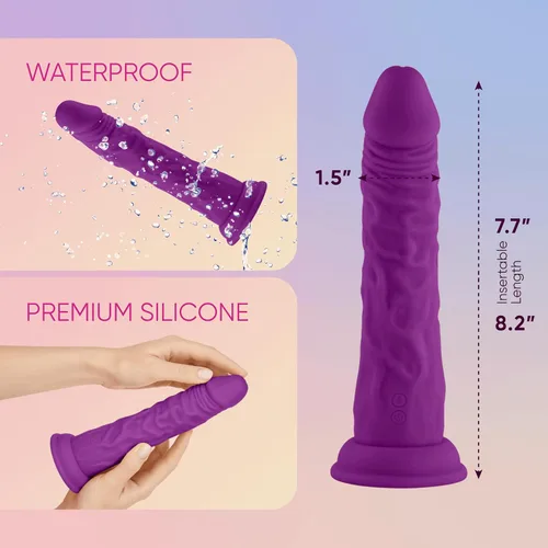 Miniatura 4 de Femme Funn Turbo Shaft - Consolador realista con base de ventosa, juguete sexual realista giratorio de 360°, impermeable, 8 modos de vibración