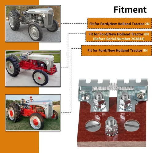 Miniatura 3 de Conjunto de resistencia de bobina de encendido para tractor Ford/New Holland 2N 8N 9N Reemplazar para A8NN-12250-A, 170-14006, 87056839, IFD6001