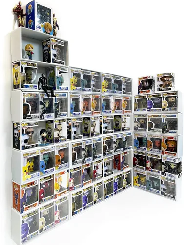 Miniatura 6 de Estuche de exhibición de versión 4 x 4 compatible con cajas Fnko Pop, apilables, 4 filas, con cubierta transparente para proteger tu colección