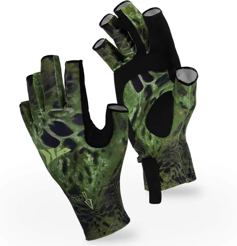 Miniatura 16 de KastKing Sol Armis - Guantes de protección solar UPF50+, guantes de pesca, protección UV, protección solar para exteriores, kayak, remar M