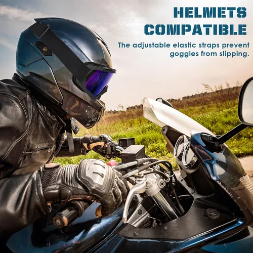 Miniatura 4 de OXG - Gafas para motocicleta, cuatrimoto y bicicleta de motocross, gafas de motocicleta para hombres, gafas de motocross, gafas de esquí, protección