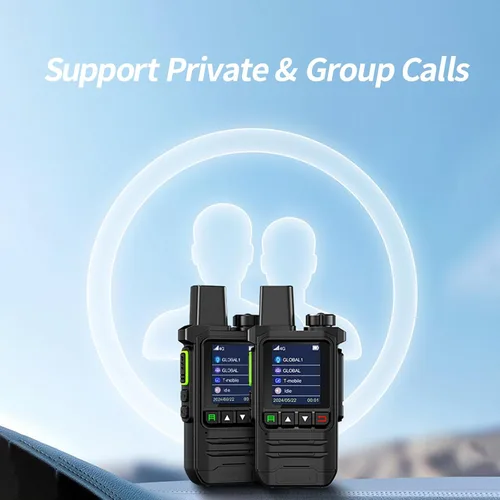 Miniatura 2 de Walkie Talkies globales gratuitos de por vida, radio 4G PoC, radio nacional, radio PTT bidireccional de larga distancia con linterna para equipos