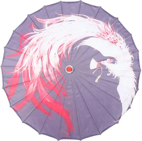 Didiseaon Sombrilla japonesa de tela de seda, estilo vintage, asiático, accesorios de disfraz para cosplay, decoración de fiesta, decoración de boda
