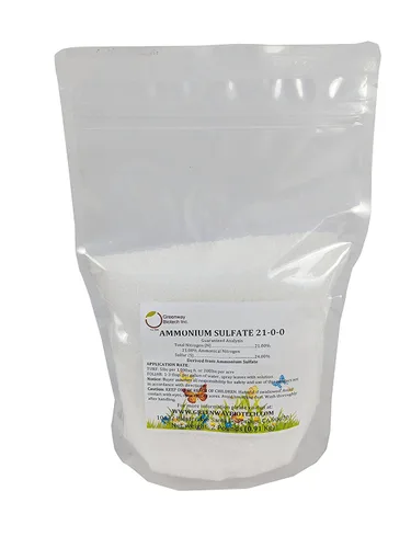 Miniatura 4 de Greenway Biotech Fertilizante de sulfato de amonio 21-0-0 21% nitrógeno + 24% azufre Reduce el pH del suelo para arándanos, azaleas y césped