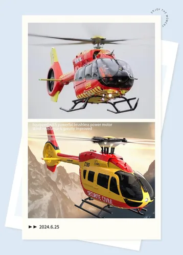 Miniatura 4 de C190 H145 6CH Helicóptero de control remoto avión para adultos principiantes RC Heli solo rotor sin altitudes mantener altitud Hover/posicionamiento