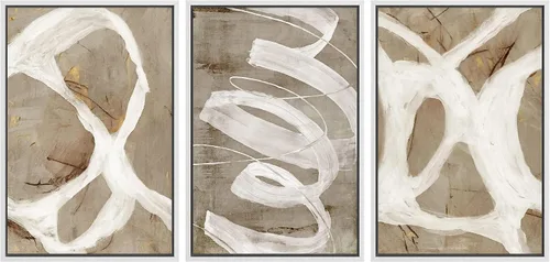 Miniatura 16 de SIGNWIN Lienzo enmarcado para pared, juego de arte abstracto de serenidad costera, ilustraciones abstractas junto al mar, arte moderno, decorativo